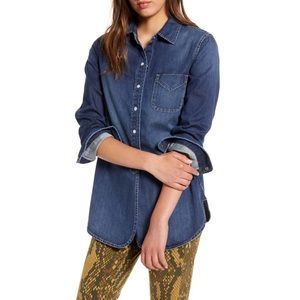 Current Elliott Denim chambray Shirt Tunic